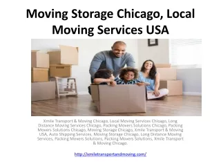 Moving Storage Chicago, Local Moving Services