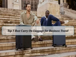 Top 5 Best Carry On Luggage for Business Travel