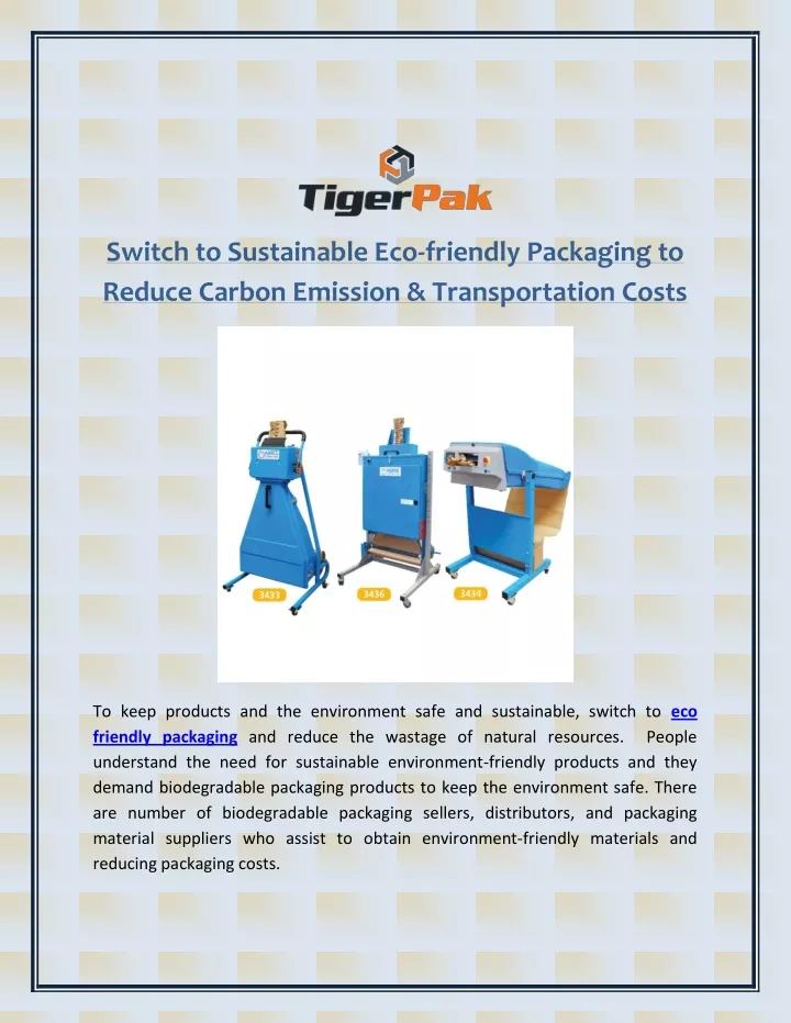 switch to sustainable eco friendly packaging