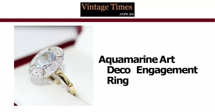 a quamarine art de c o engagement ring
