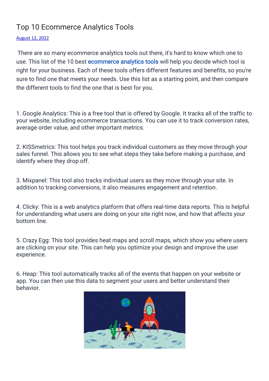PPT - Top 10 Ecommerce Analytics Tools PowerPoint Presentation, free ...
