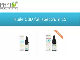 huile cbd full spectrum 15