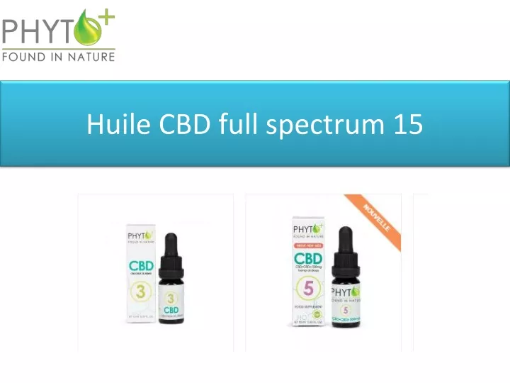 huile cbd full spectrum 15