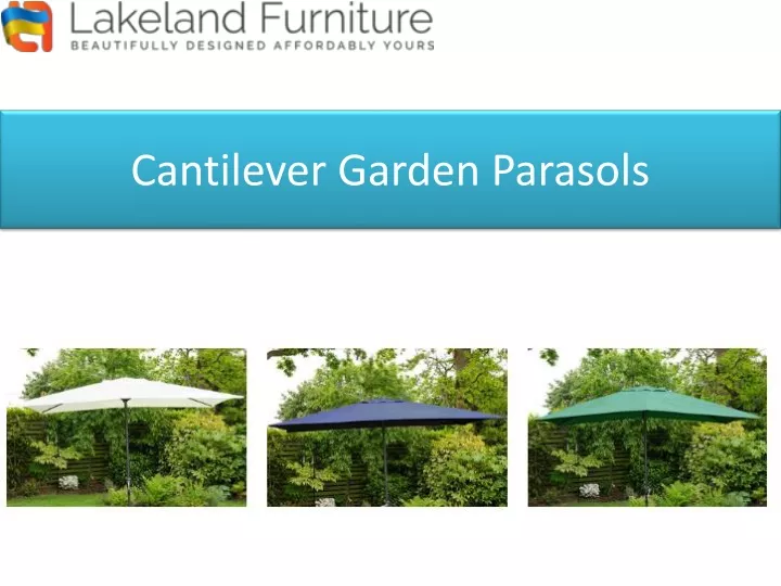 cantilever garden parasols