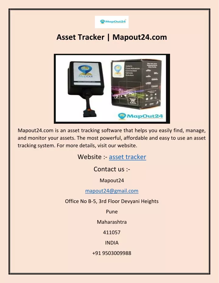 asset tracker mapout24 com