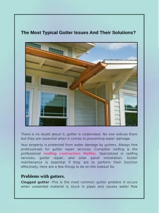The Most Common Roof Leak Issue