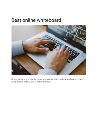 Best online whiteboard