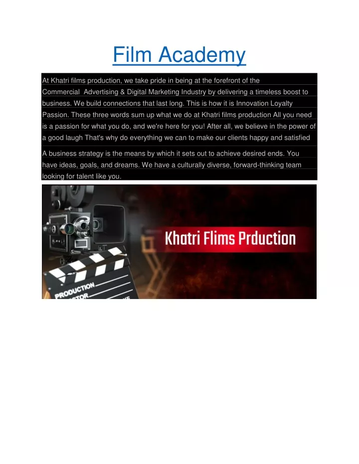 film academy