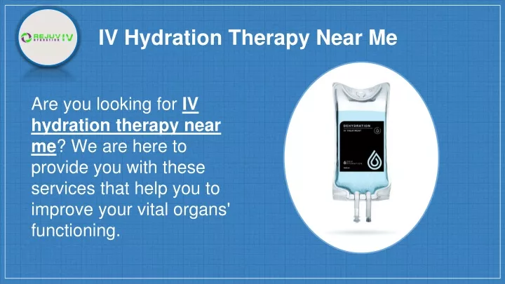 iv hydration therapy near me