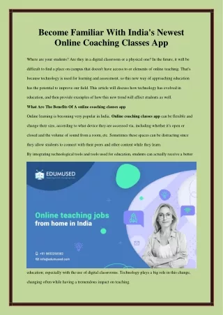 become familiar with india s newest online