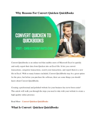 Why Reasons For Convert Quicken QuickBooks( 16-08-2022) 3383838,