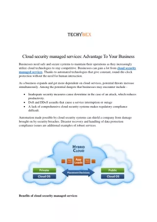 cloud security managed services advantage to your