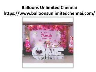 3d balloon decoration in chennai