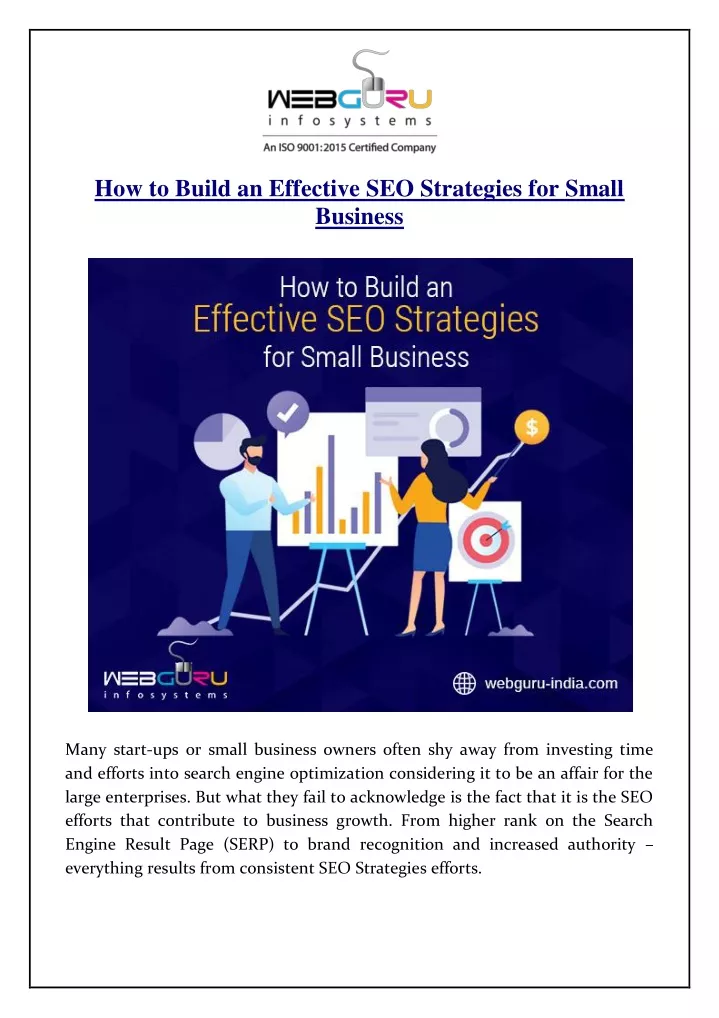 how to build an effective seo strategies