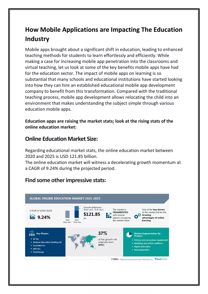 how mobile applications are impacting