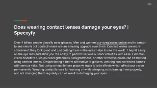 Does wearing contact lenses damage your eyes_ _ Specxyfy