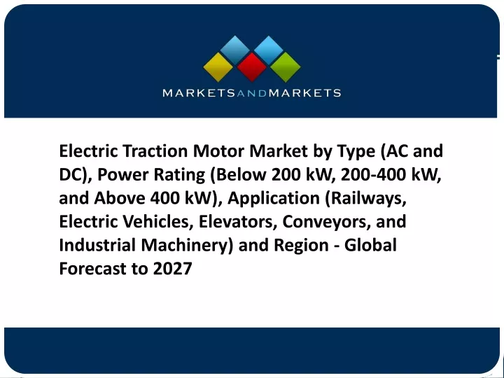 electric traction motor market by type