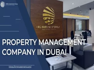 Property Management Company In Dubai