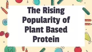 The Rising Popularity of Plant Based Protein
