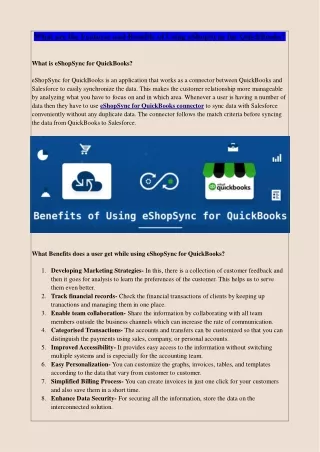 what are the features and benefits of using
