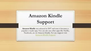 Amazon Kindle Support