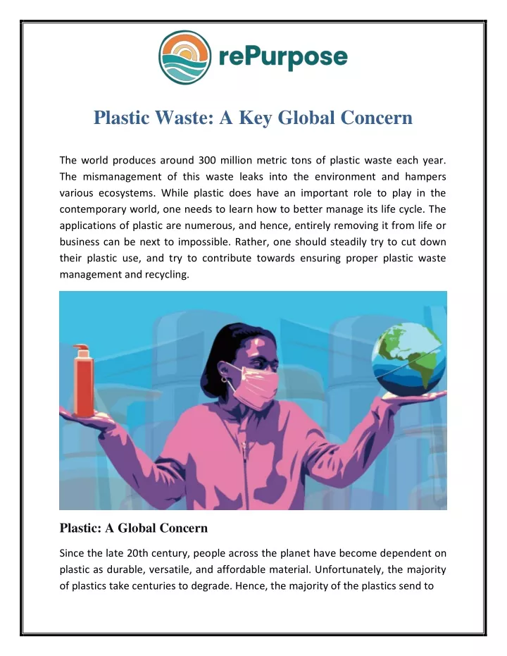 plastic waste a key global concern