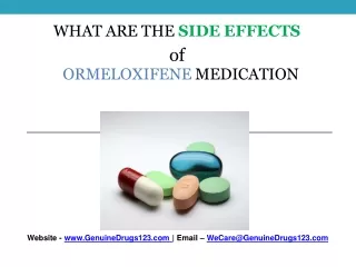 Ormeloxifene Side Effects