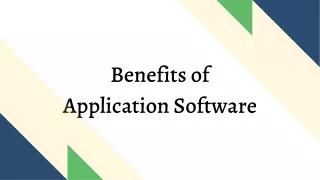 benefits of application software