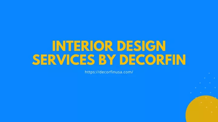 interior design services by decorfin https