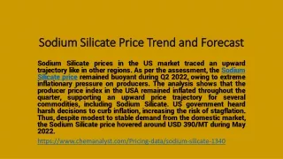 sodium silicate price trend and forecast