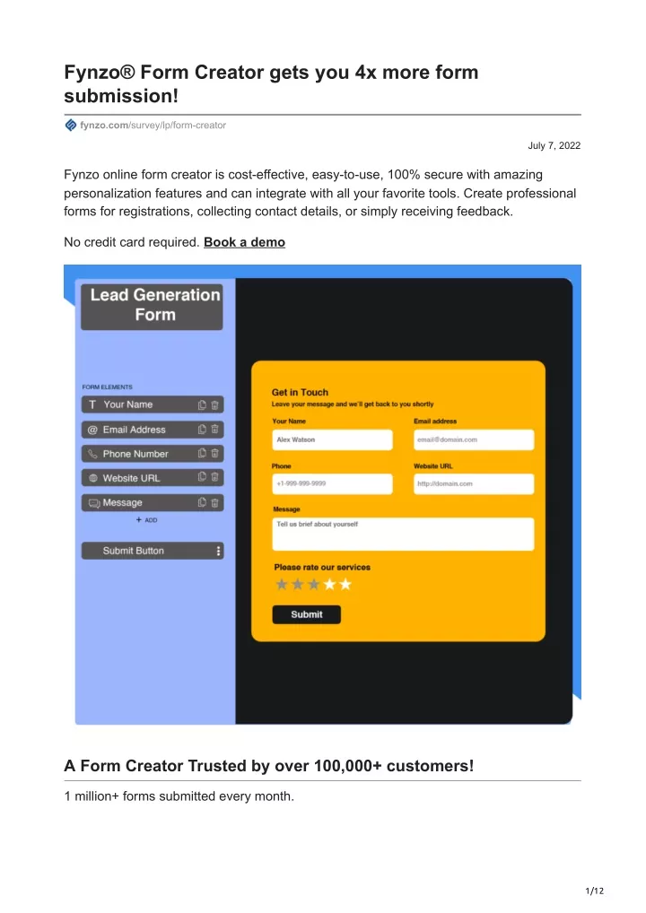 fynzo form creator gets you 4x more form