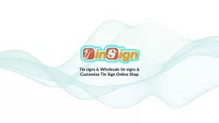 Customize Tin Sign Online Shop