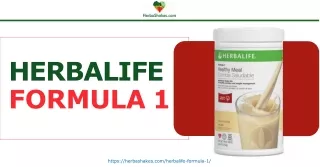 Try The Herbalife Formula 1 And Use The Full Benefits - Herbashakes