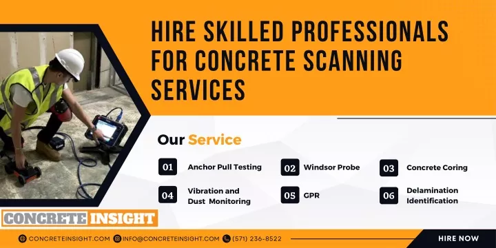 hire skilled professionals for concrete scanning