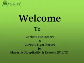 Resort in ramnagar