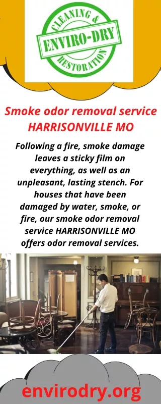 smoke odor removal service HARRISONVILLE MO