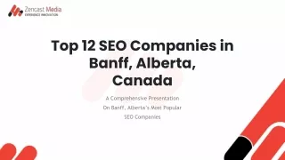 Top 12 SEO Companies in Banff, Alberta