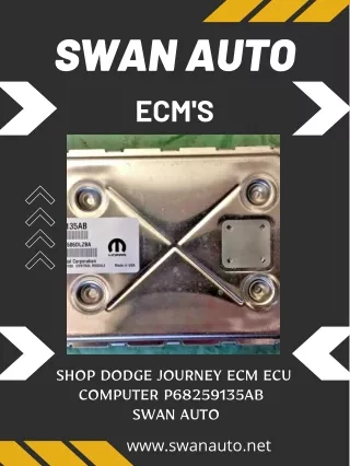 Shop Dodge Journey ECM ECU Computer P68259135AB - Swan Auto
