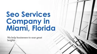 Seo Services Company in Miami, Florida