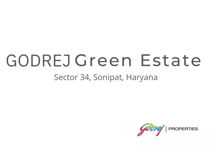 godrej green estate sector 34 sonipat haryana