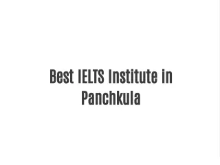 Best IELTS Institute in Panchkula