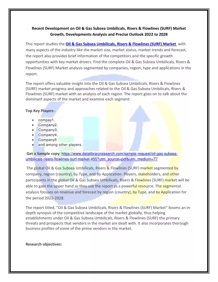 recent development on oil gas subsea umbilicals