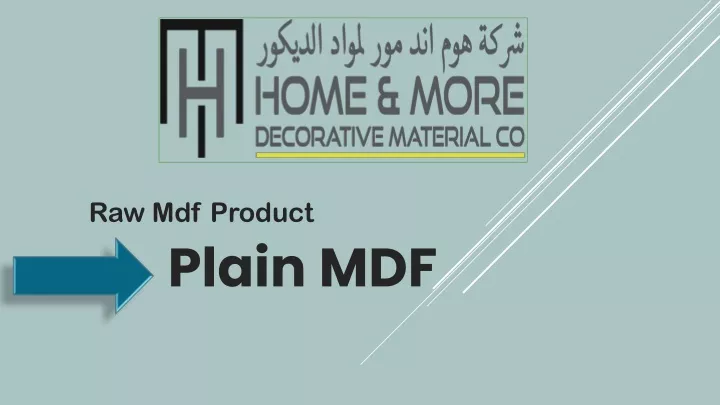 raw mdf product