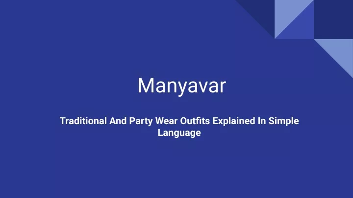 manyavar