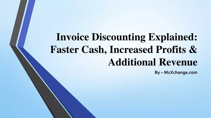 invoice discounting explained faster cash increased profits additional revenue