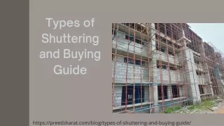 Types of Shuttering and Buying Guide