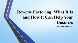 reverse factoring what it is and how it can help your business