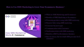 Use SMS Marketing to ecommerce