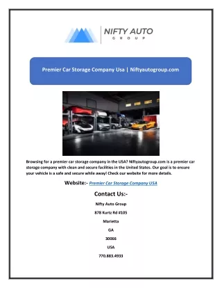 premier car storage company usa niftyautogroup com