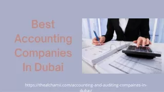 Best Accounting Companies In Dubai